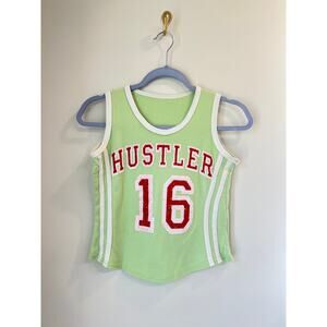 Hustler Crop Top Y2Kb 100% Cotton Made in the EEC